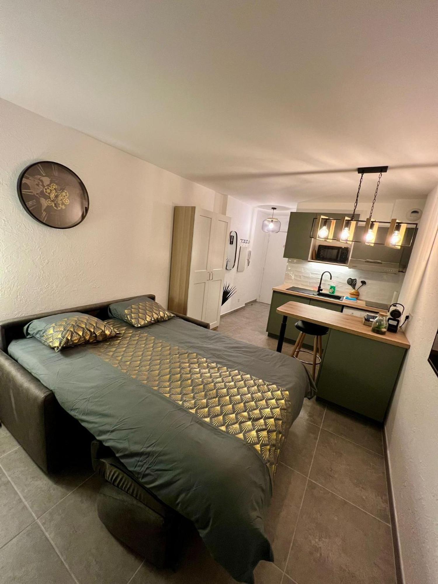Studio Climatise, Cosy Et Calme Au Centre Ville Antibes Eksteriør bilde
